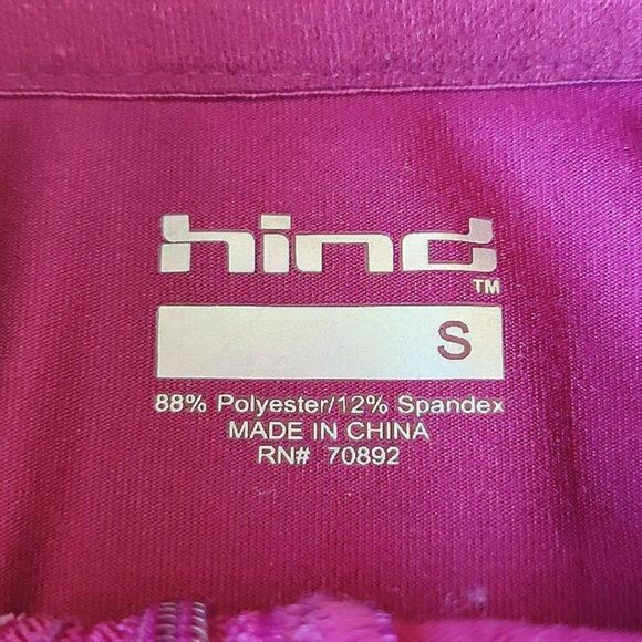 Hind fitted half zip mock neck athletic top sz S - Picture 8 of 8